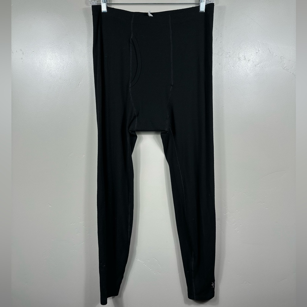 IBEX Men’s Zepher Long Johns Bottom Base Layer in Black Size XXL